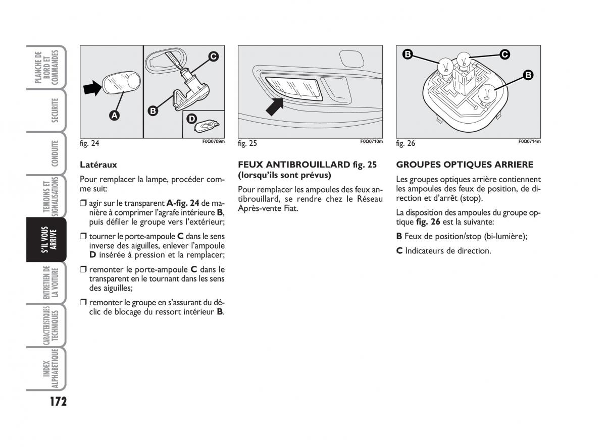 Fiat Bravo II 2 manuel du proprietaire / page 173