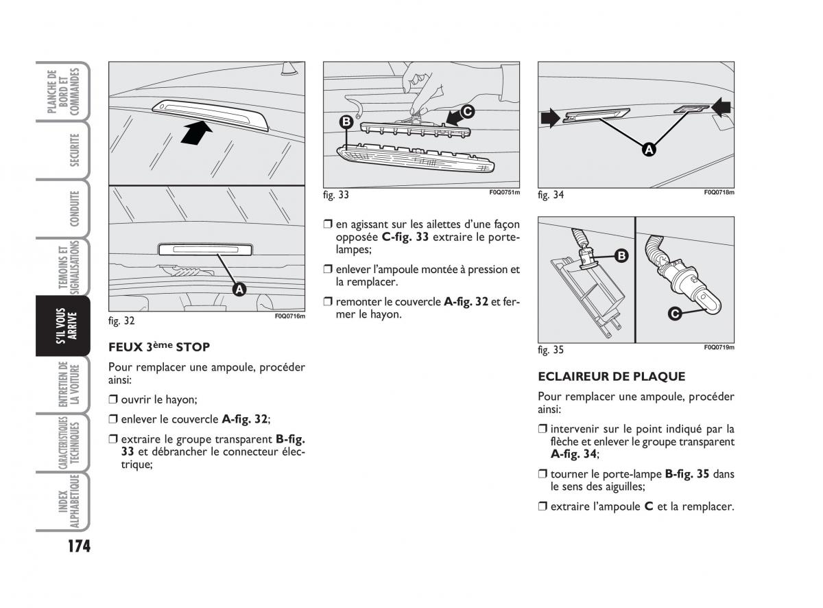 Fiat Bravo II 2 manuel du proprietaire / page 175