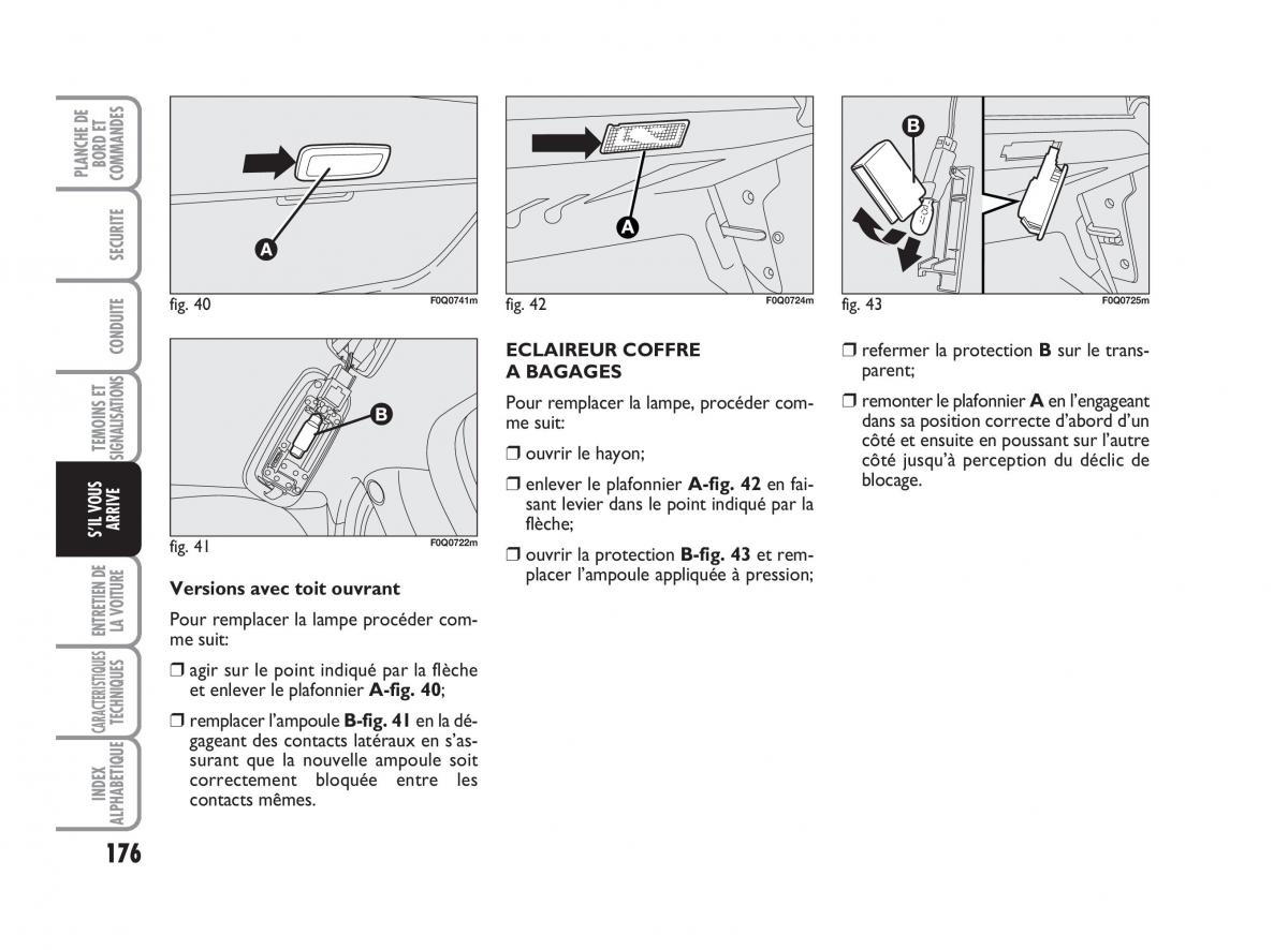 Fiat Bravo II 2 manuel du proprietaire / page 177