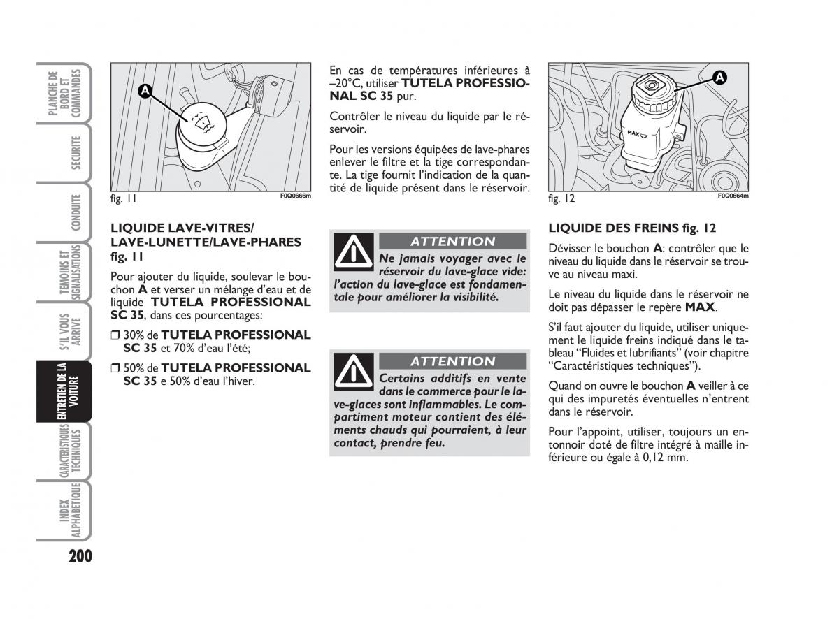 Fiat Bravo II 2 manuel du proprietaire / page 201