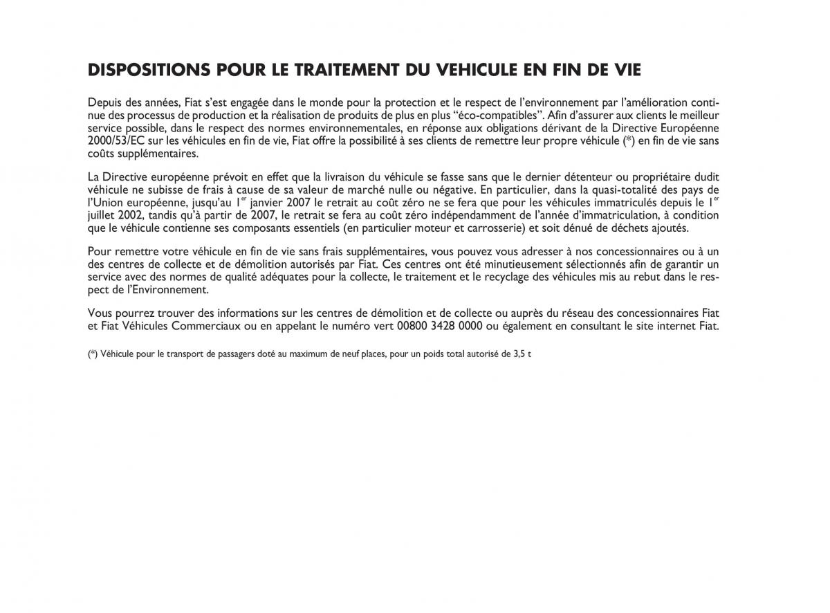 Fiat Bravo II 2 manuel du proprietaire / page 238