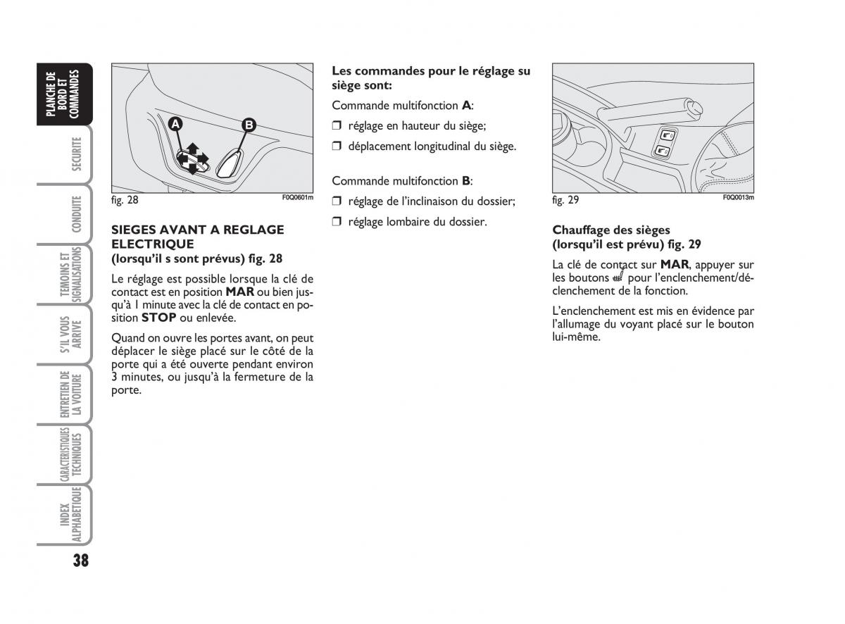 Fiat Bravo II 2 manuel du proprietaire / page 39