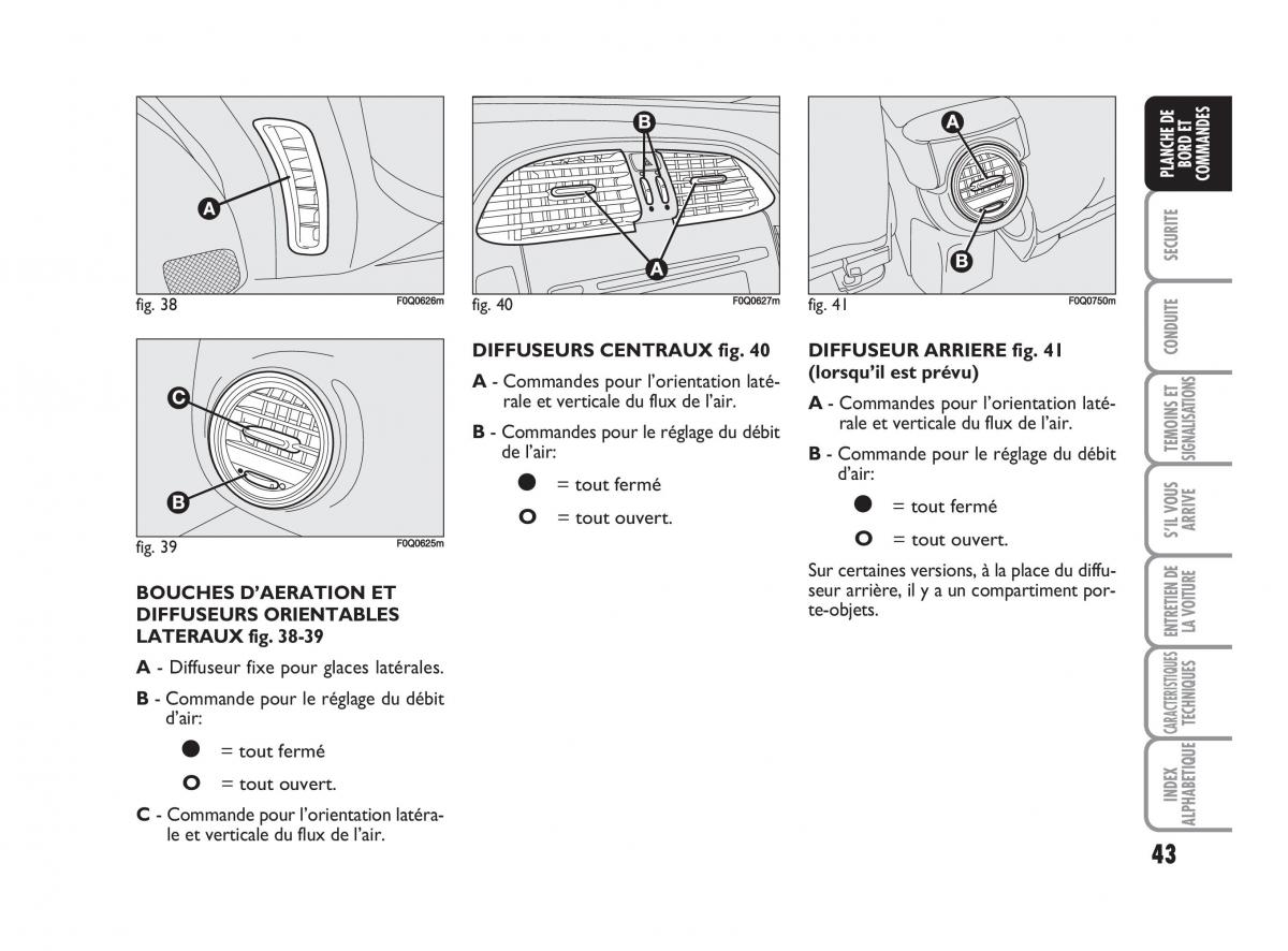 Fiat Bravo II 2 manuel du proprietaire / page 44