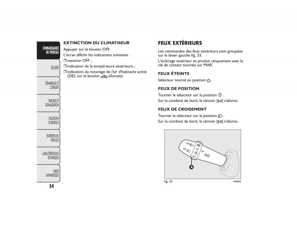 Fiat Bravo II 2 FL manuel du proprietaire / page 58