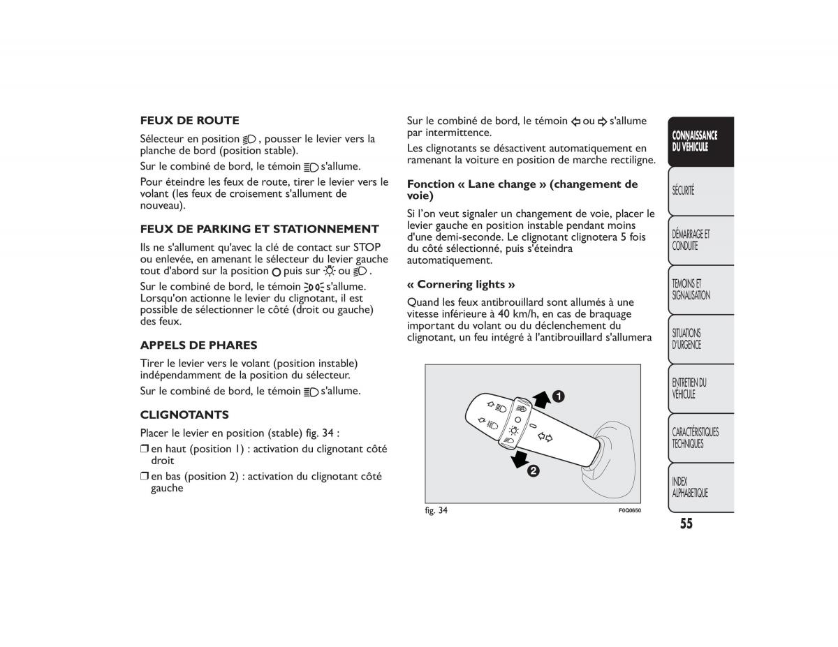 Fiat Bravo II 2 FL manuel du proprietaire / page 59