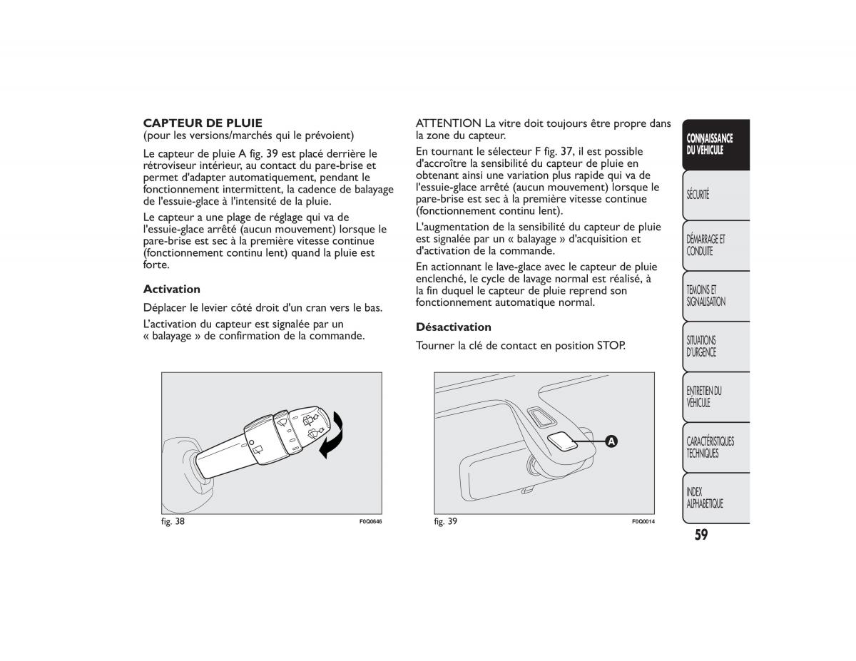 Fiat Bravo II 2 FL manuel du proprietaire / page 63