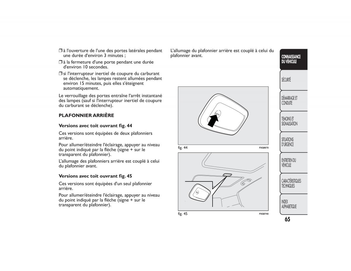 Fiat Bravo II 2 FL manuel du proprietaire / page 69