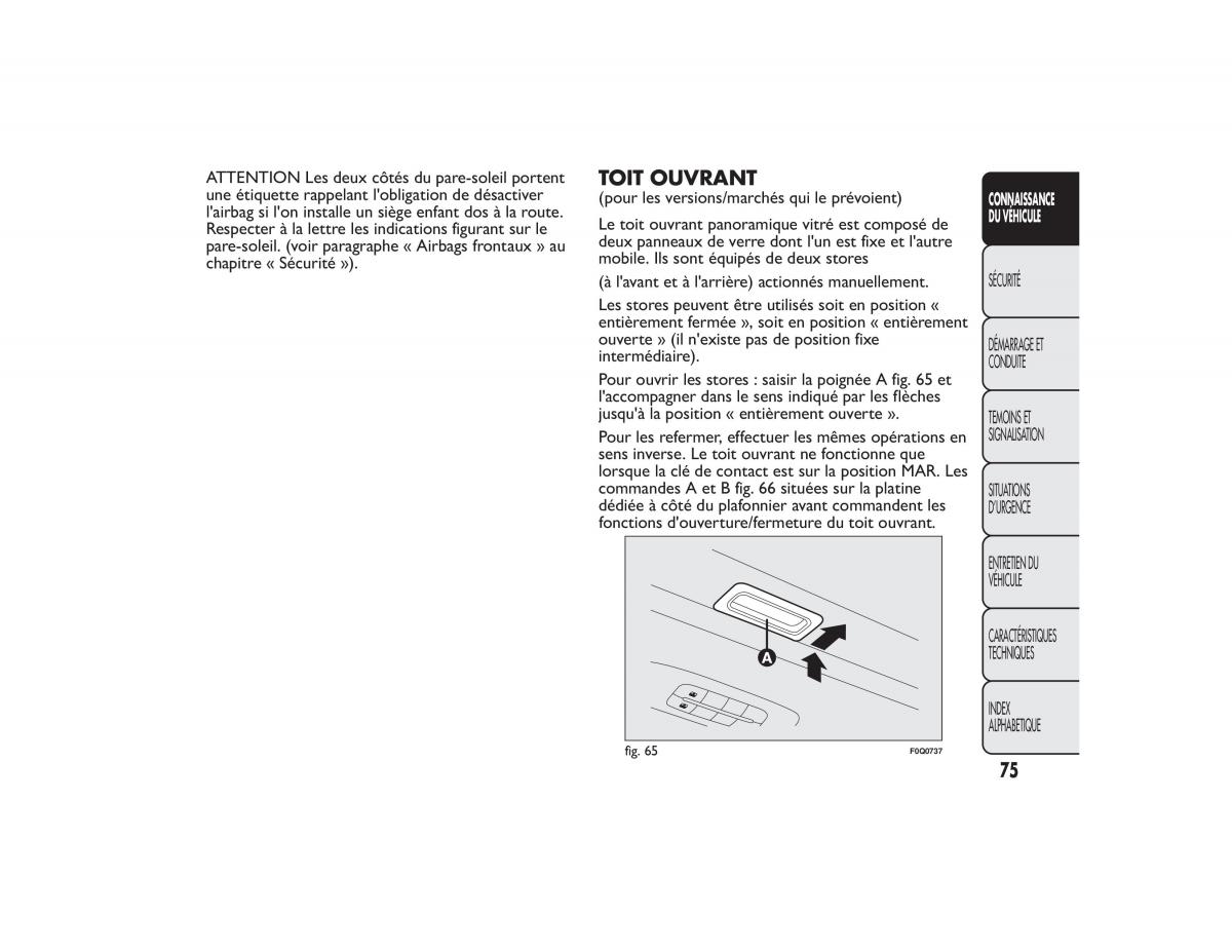 Fiat Bravo II 2 FL manuel du proprietaire / page 79