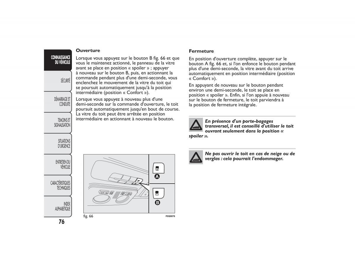 Fiat Bravo II 2 FL manuel du proprietaire / page 80