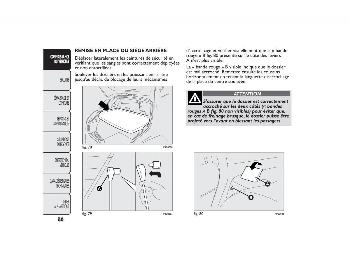 Fiat Bravo II 2 FL manuel du proprietaire / page 90