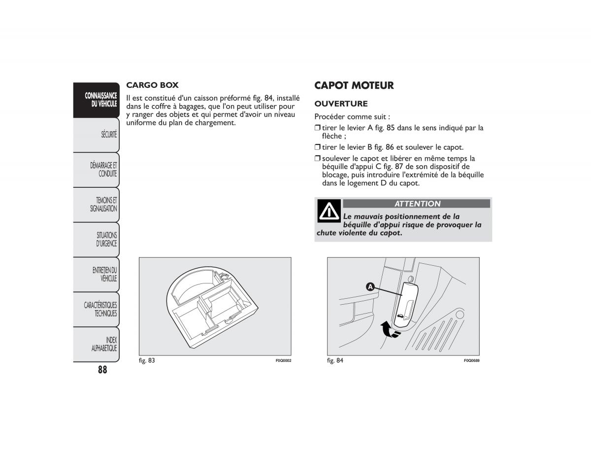 Fiat Bravo II 2 FL manuel du proprietaire / page 92