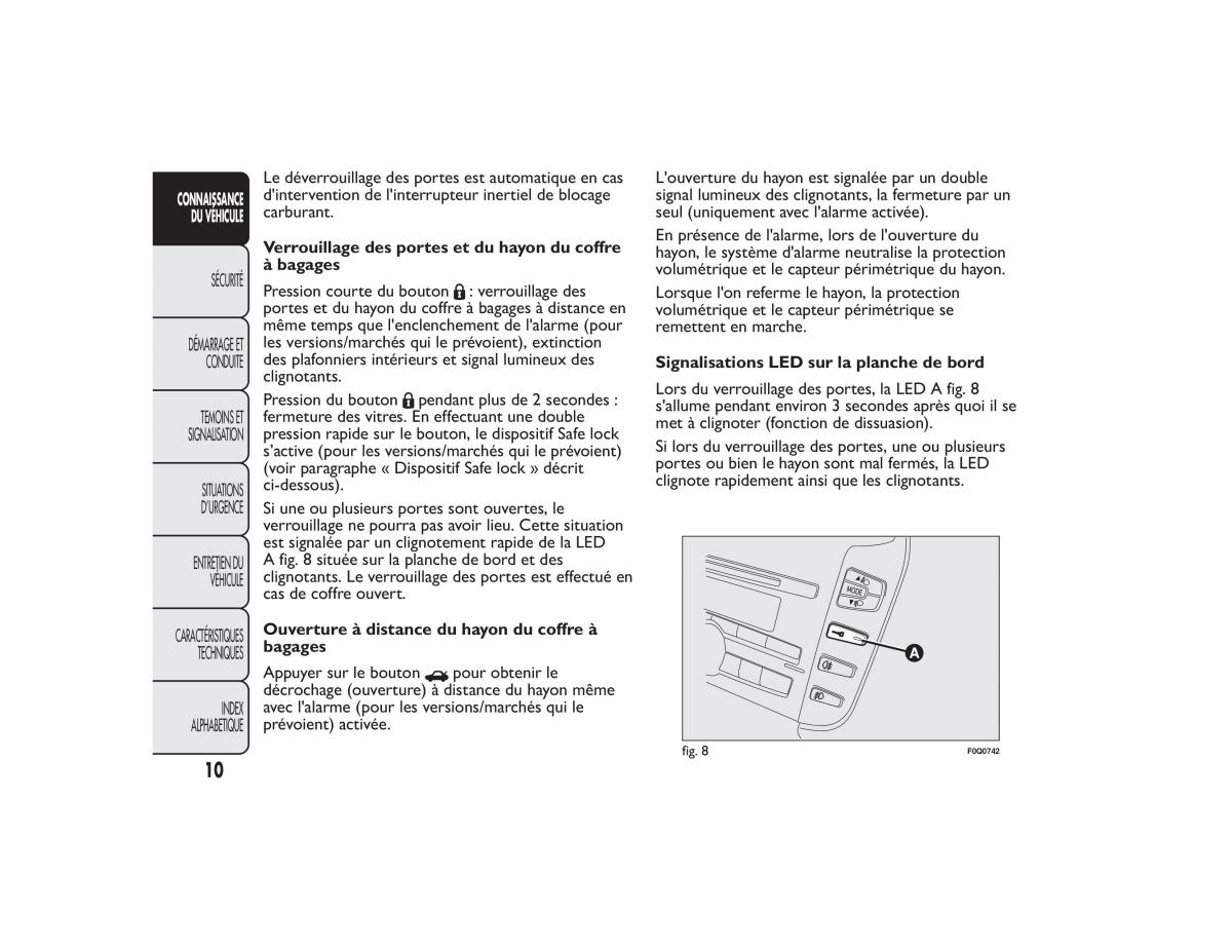 Fiat Bravo II 2 FL manuel du proprietaire / page 14