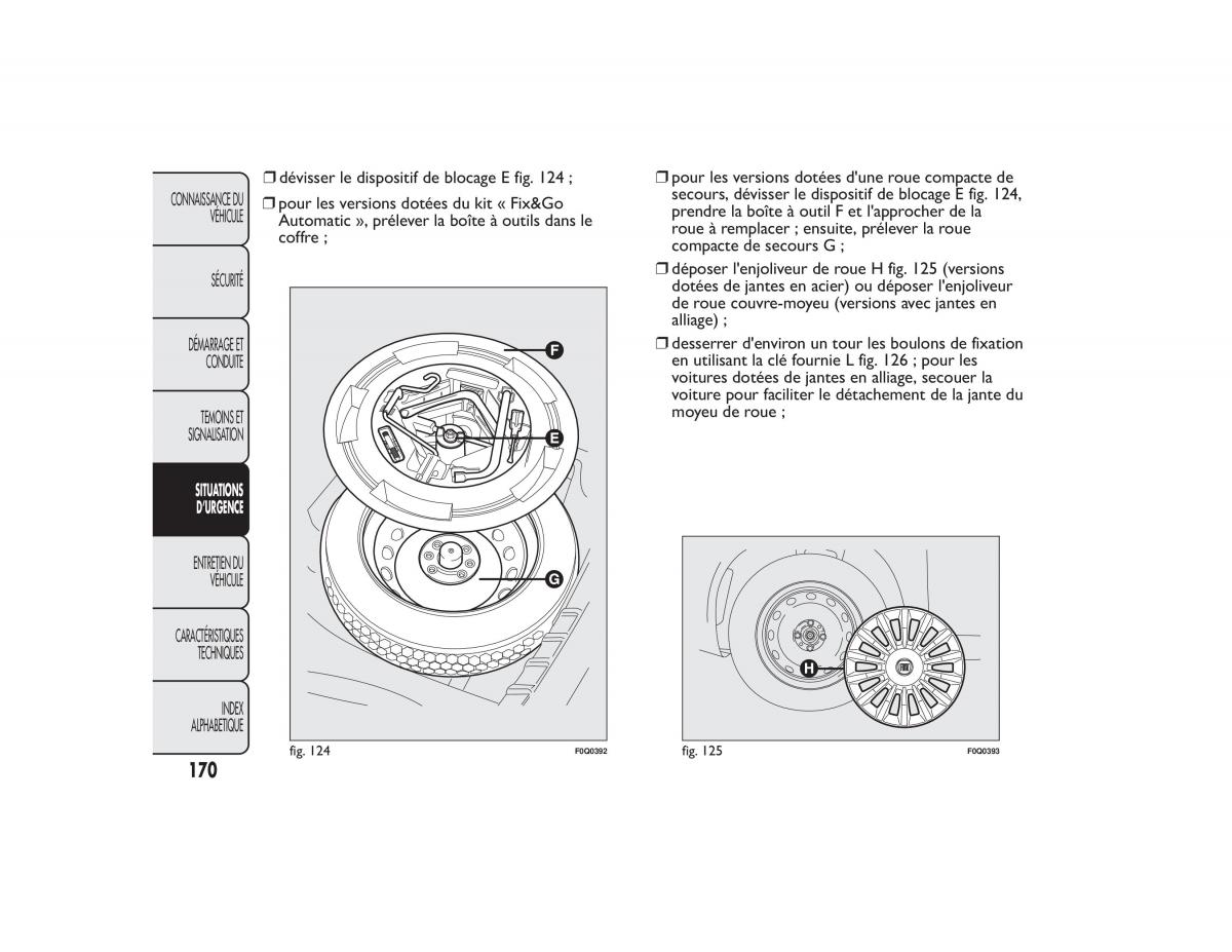 Fiat Bravo II 2 FL manuel du proprietaire / page 174