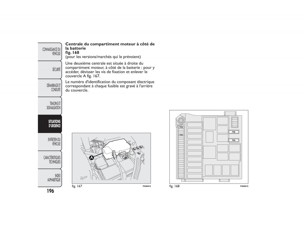 Fiat Bravo II 2 FL manuel du proprietaire / page 200