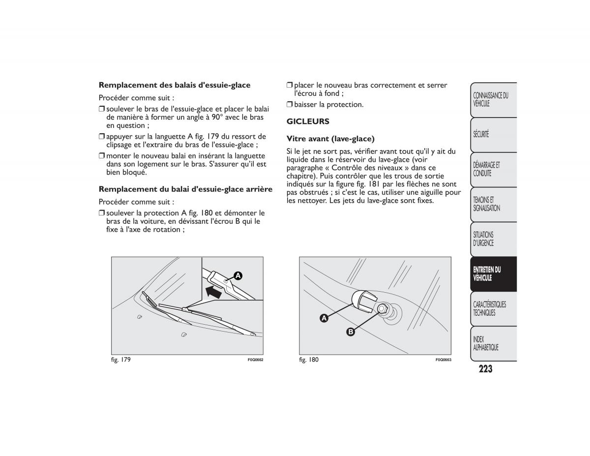 Fiat Bravo II 2 FL manuel du proprietaire / page 227