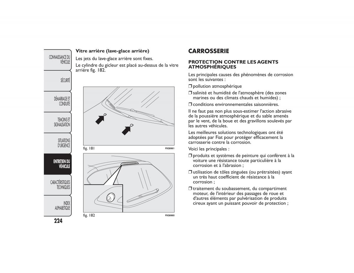 Fiat Bravo II 2 FL manuel du proprietaire / page 228