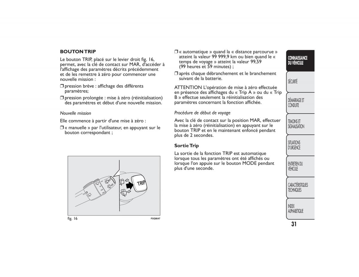 Fiat Bravo II 2 FL manuel du proprietaire / page 35