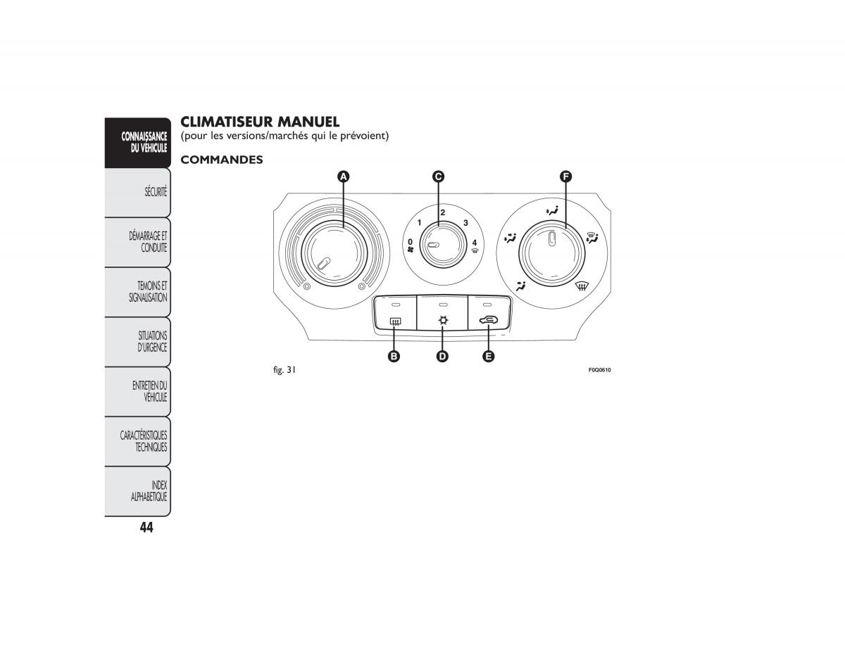 Fiat Bravo II 2 FL manuel du proprietaire / page 48