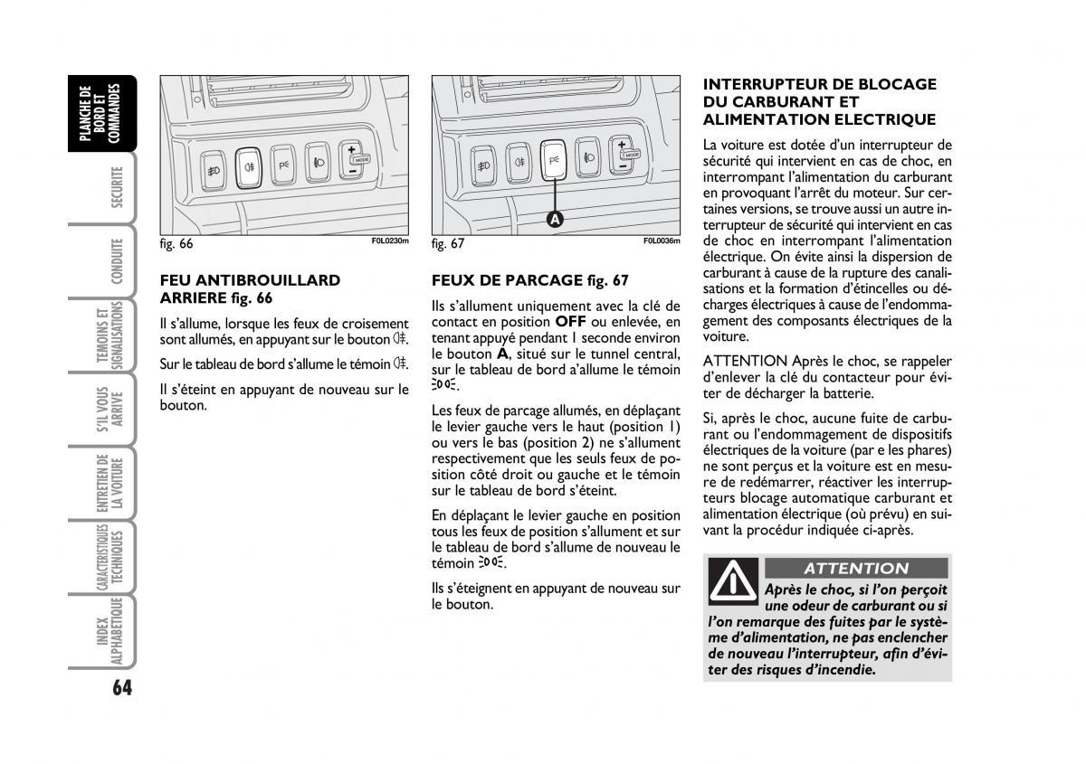 Fiat Croma manuel du proprietaire / page 64