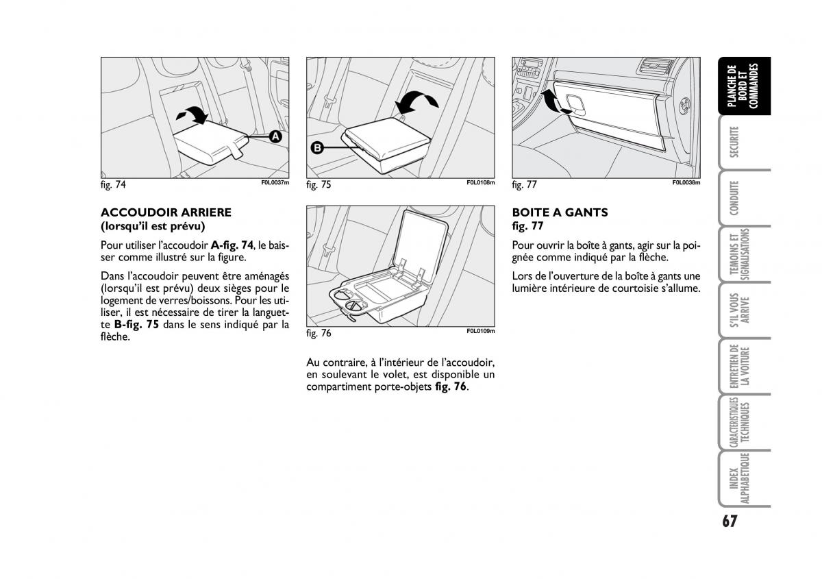 Fiat Croma manuel du proprietaire / page 67