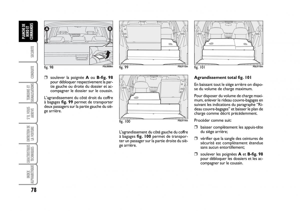 Fiat Croma manuel du proprietaire / page 78