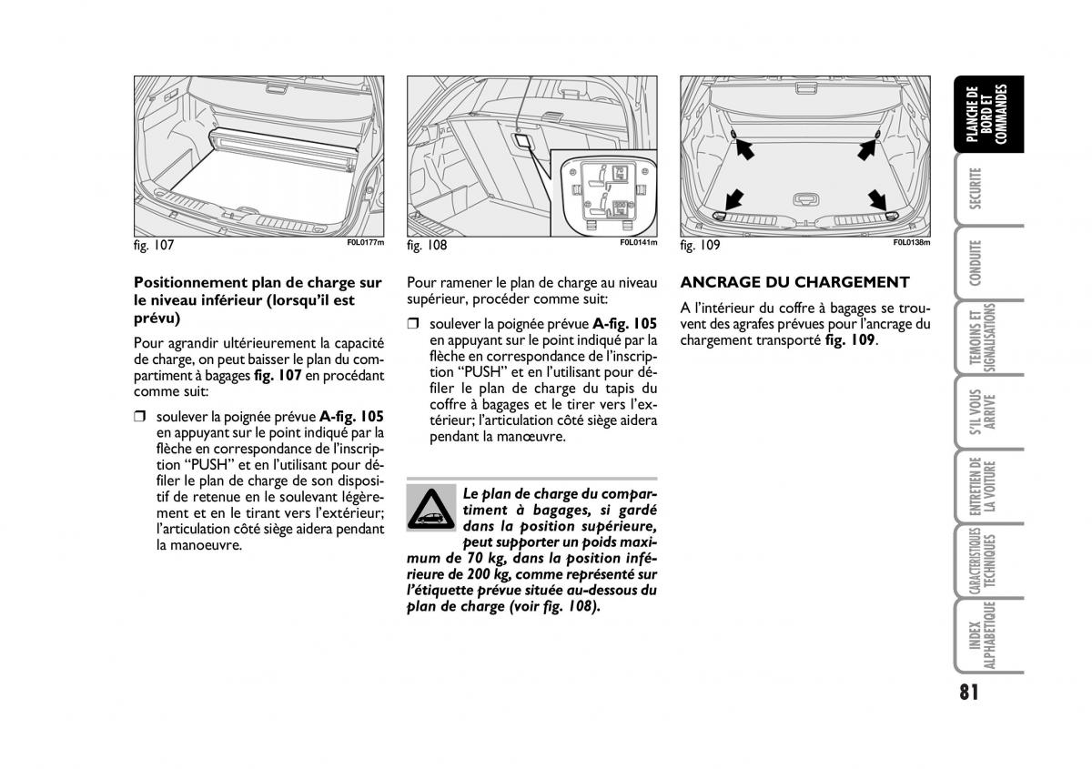 Fiat Croma manuel du proprietaire / page 81