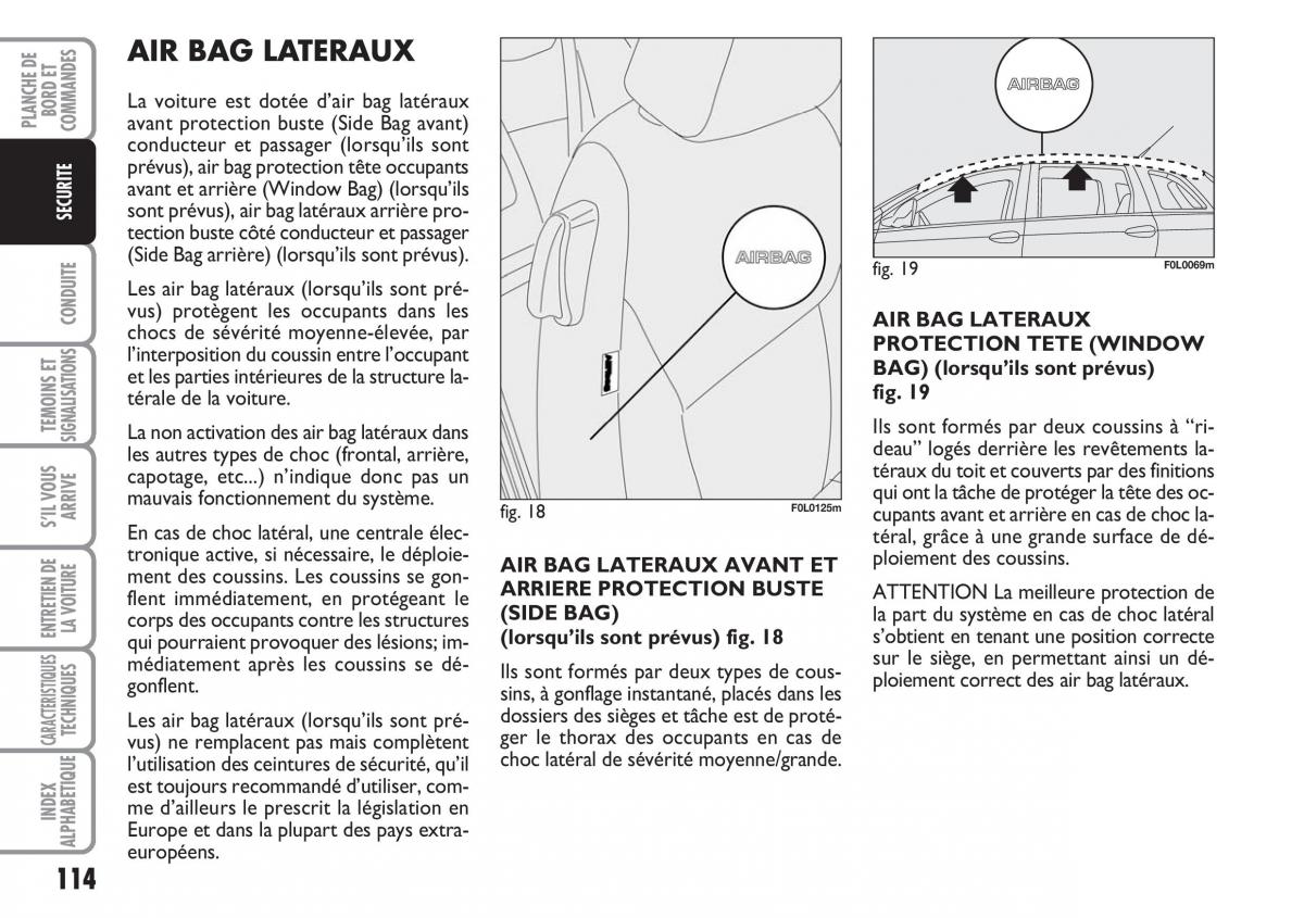 Fiat Croma manuel du proprietaire / page 114