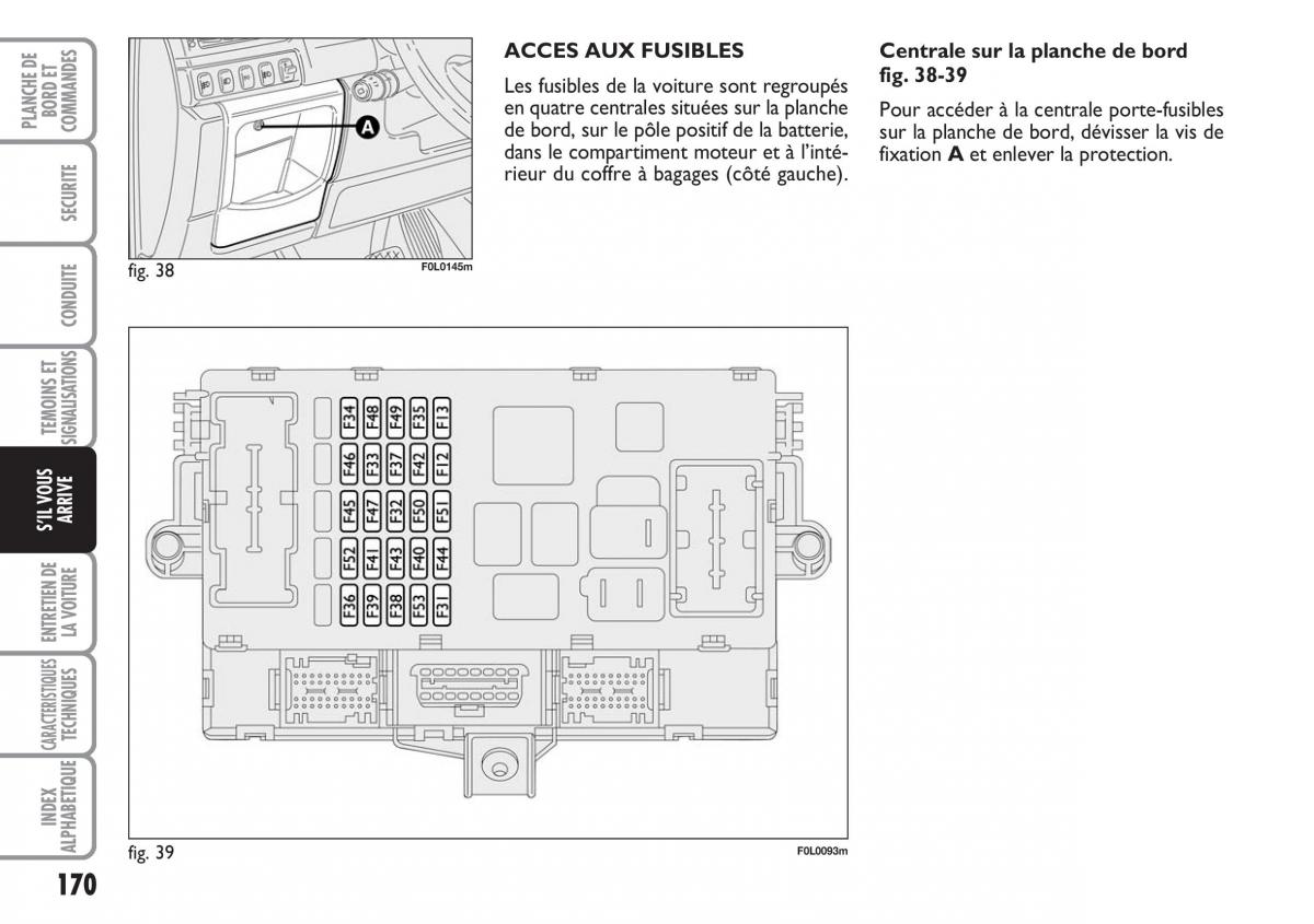 Fiat Croma manuel du proprietaire / page 170