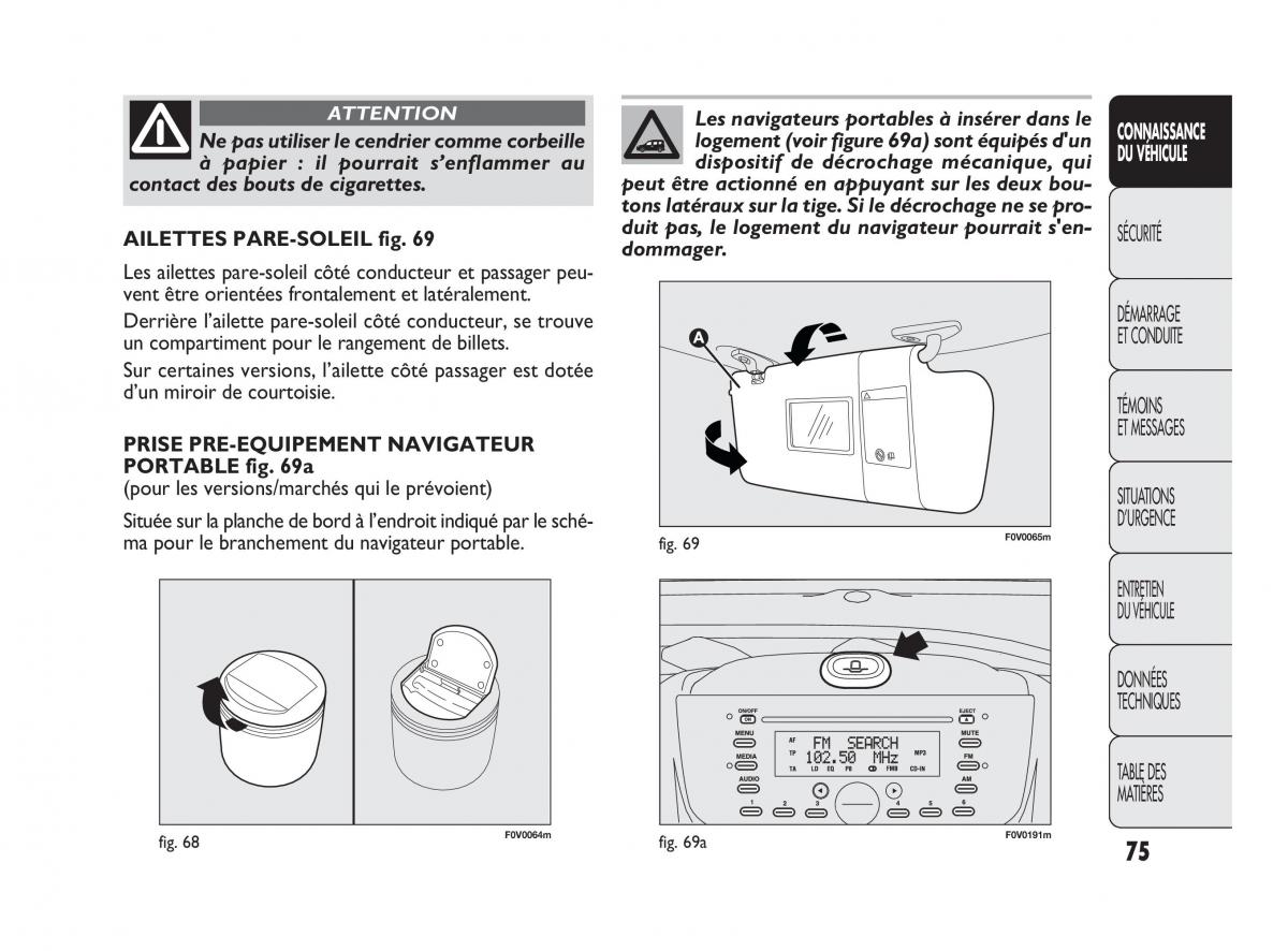 Fiat Doblo II 2 manuel du proprietaire / page 76