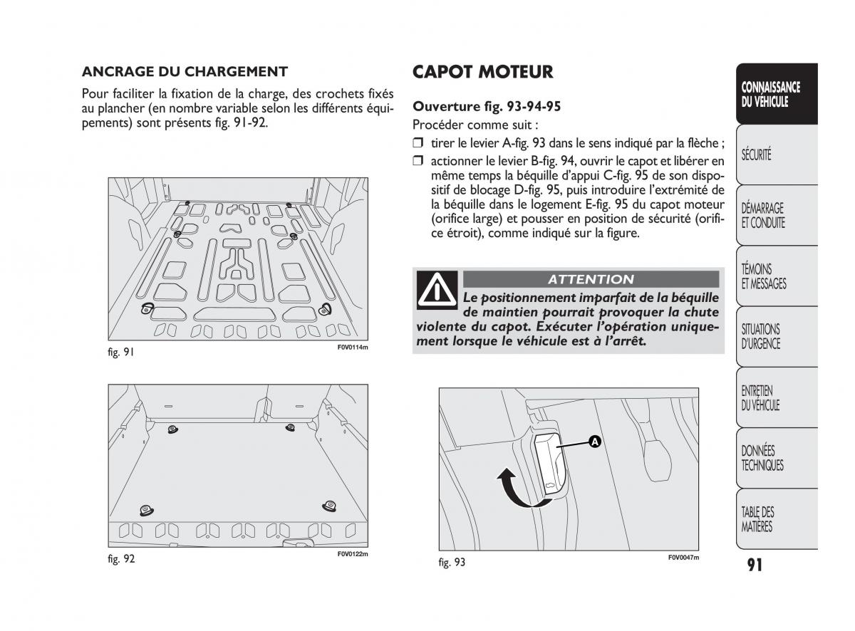 Fiat Doblo II 2 manuel du proprietaire / page 92