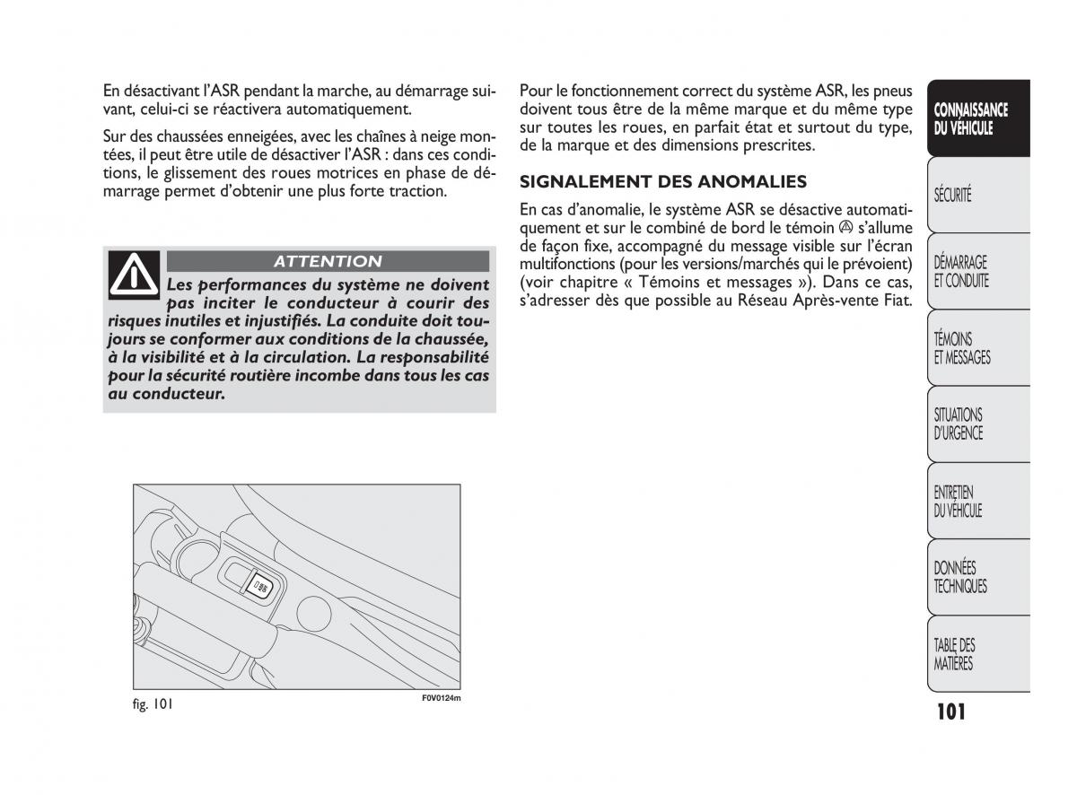 Fiat Doblo II 2 manuel du proprietaire / page 102