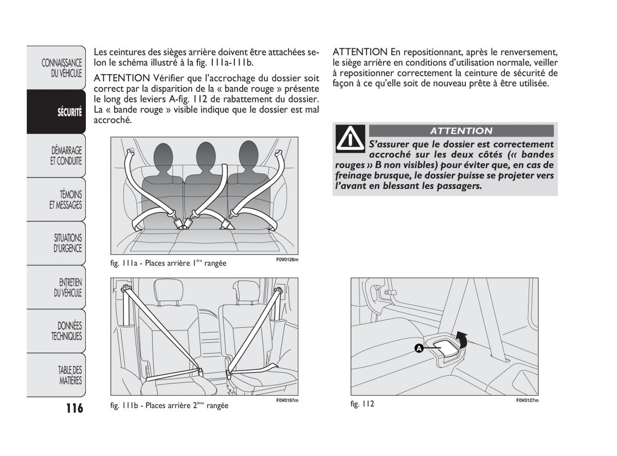 Fiat Doblo II 2 manuel du proprietaire / page 117