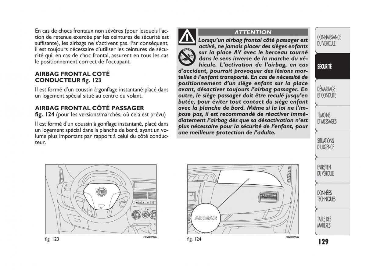 Fiat Doblo II 2 manuel du proprietaire / page 130