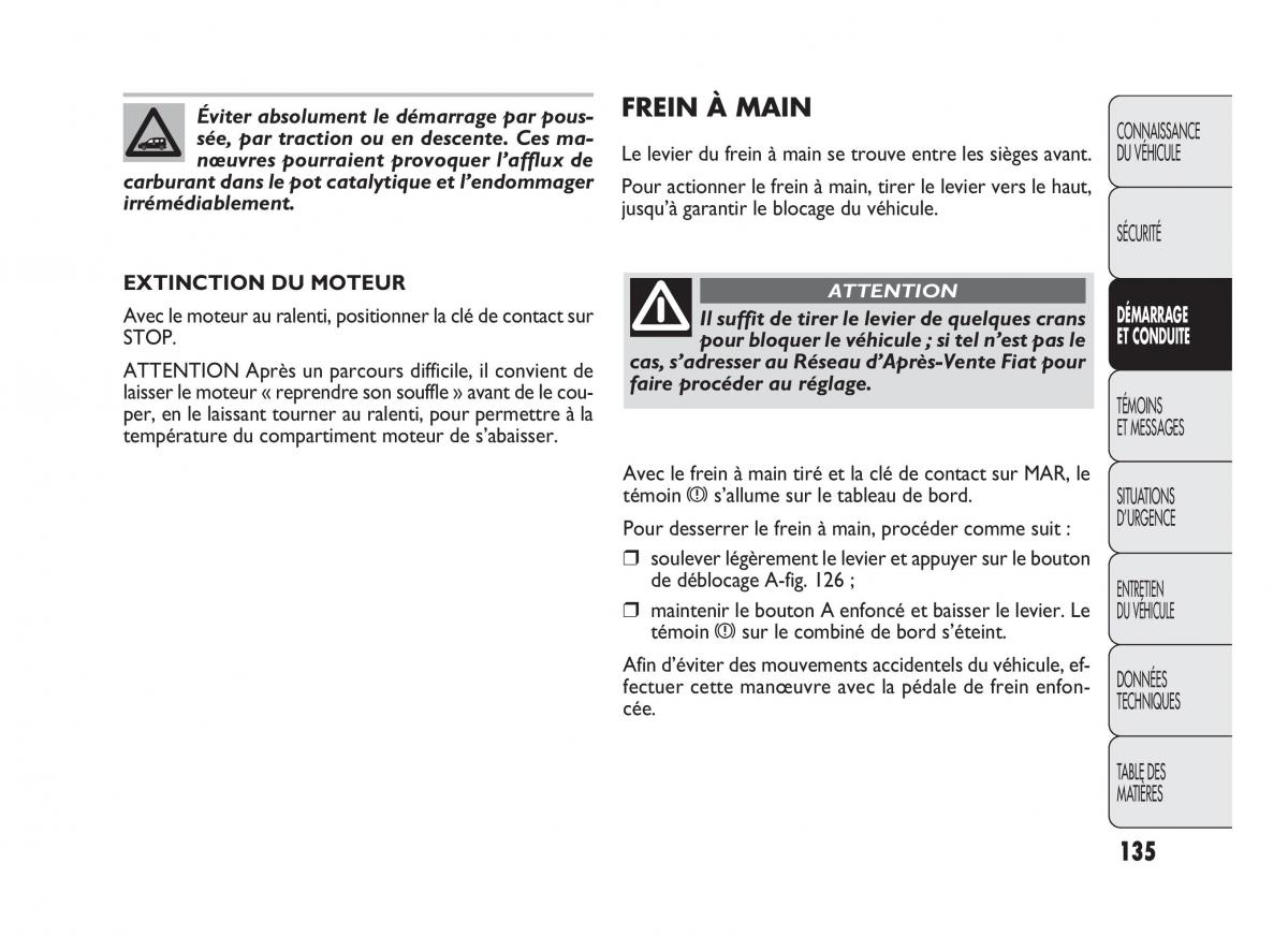 Fiat Doblo II 2 manuel du proprietaire / page 136