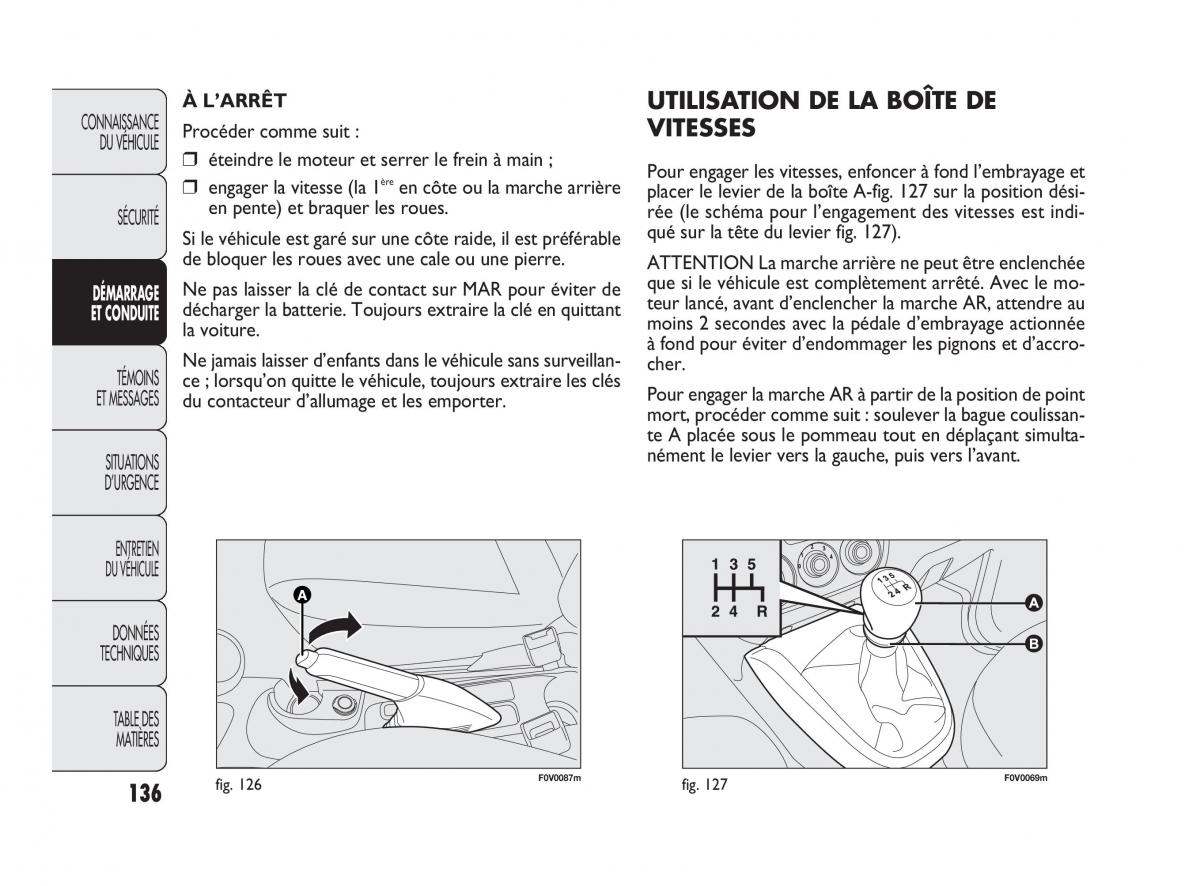 Fiat Doblo II 2 manuel du proprietaire / page 137