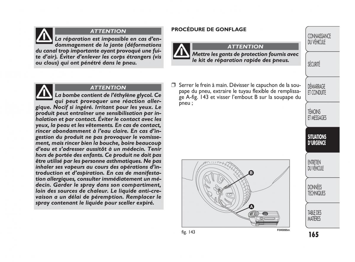 Fiat Doblo II 2 manuel du proprietaire / page 166