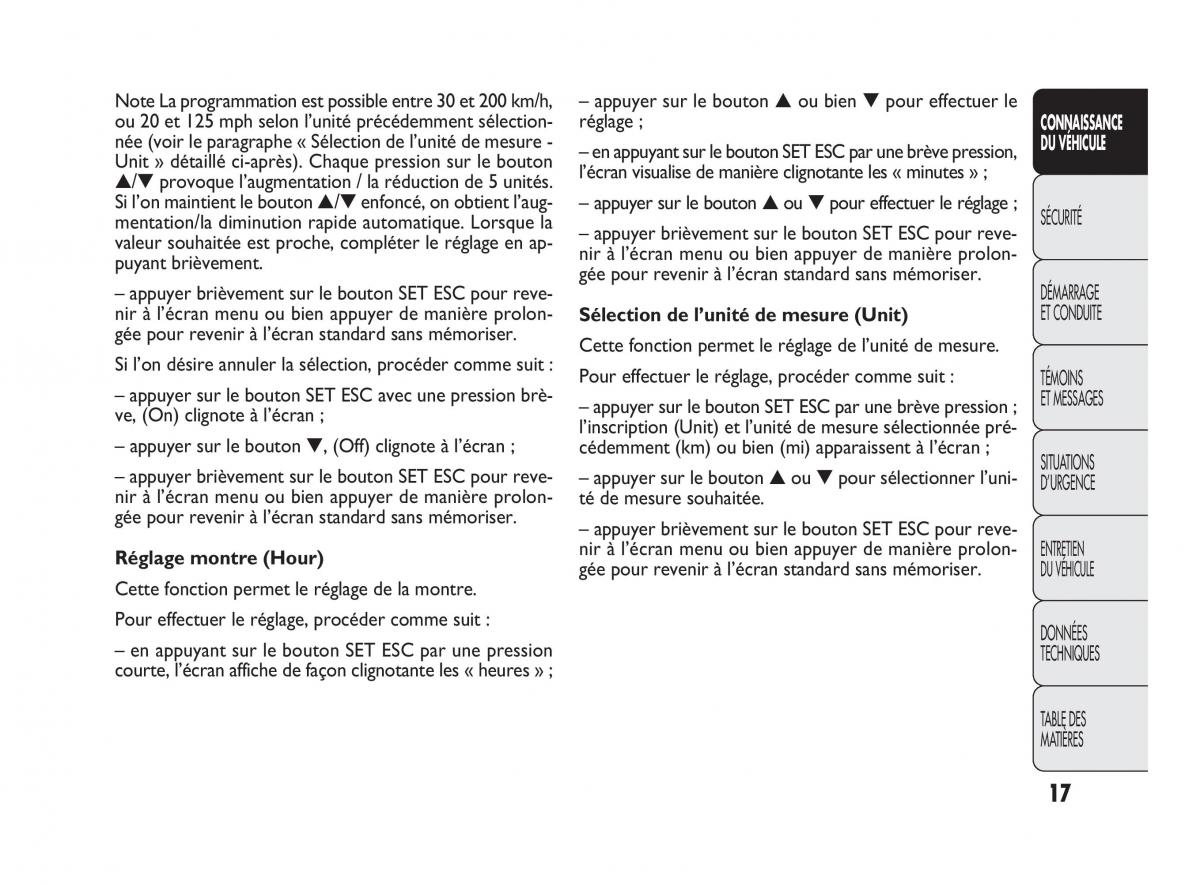 Fiat Doblo II 2 manuel du proprietaire / page 18