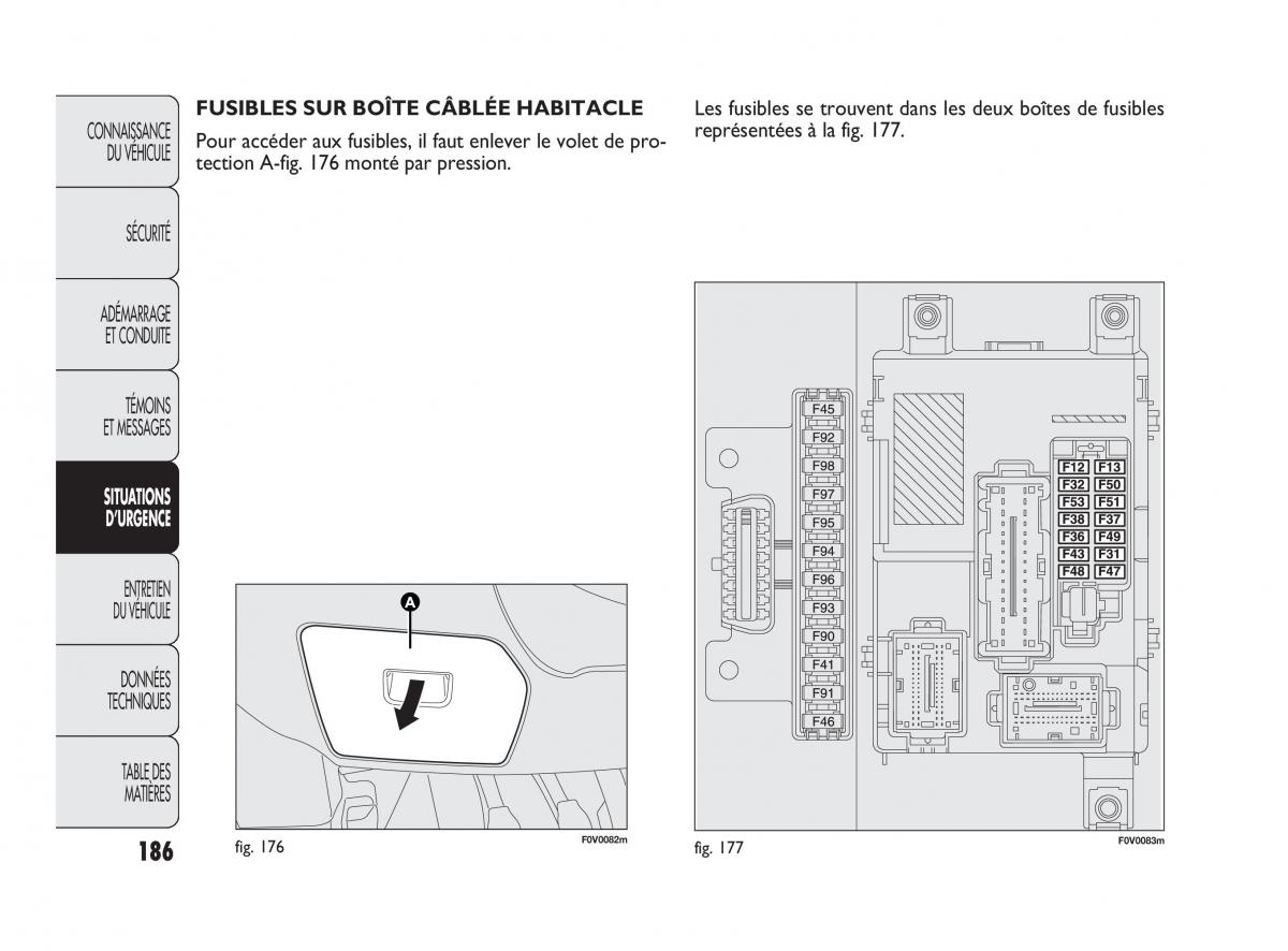 Fiat Doblo II 2 manuel du proprietaire / page 187