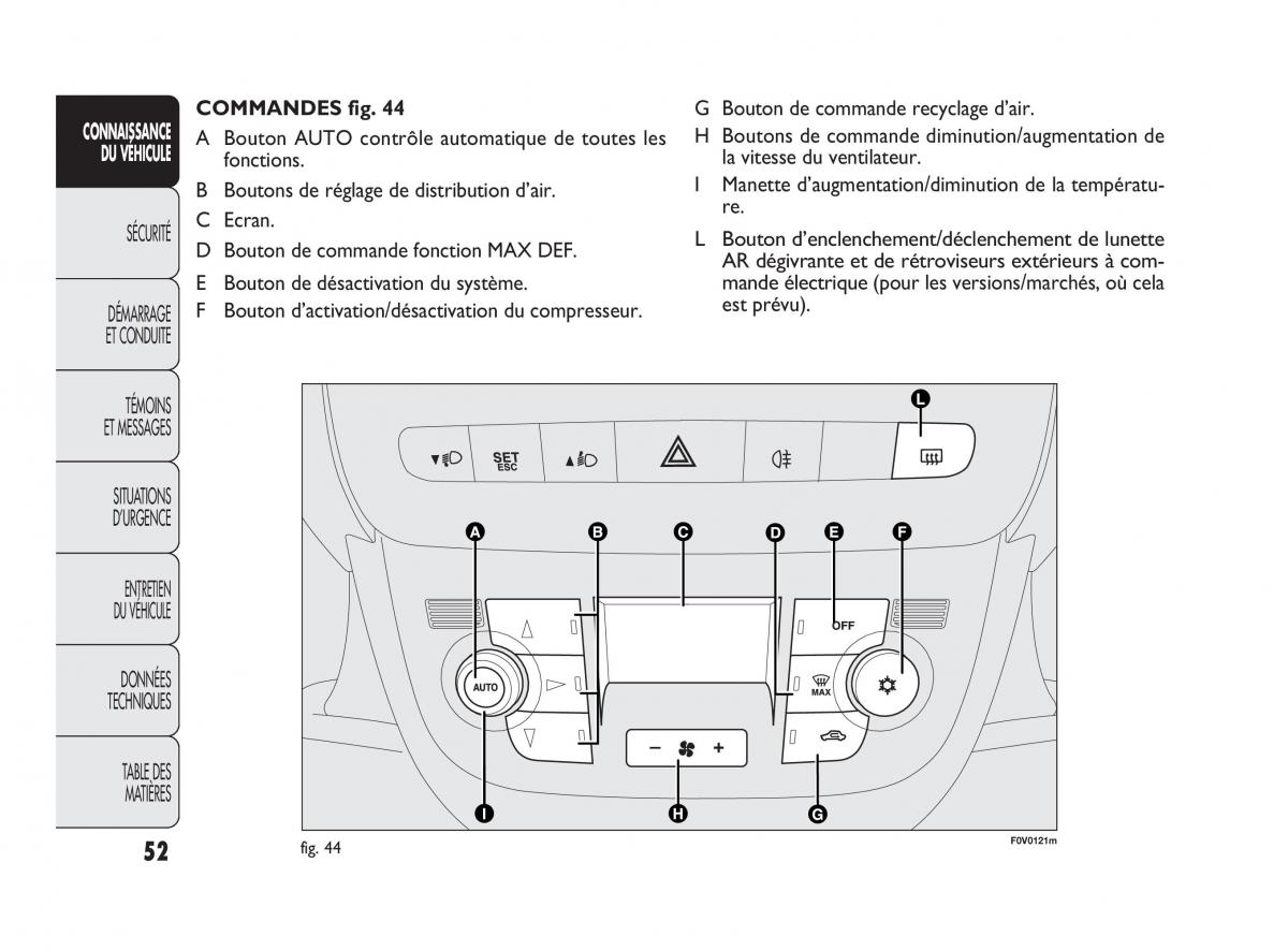 Fiat Doblo II 2 manuel du proprietaire / page 53