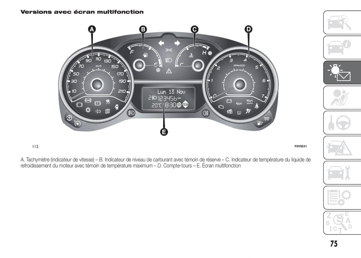 Fiat Doblo II 2 FL manuel du proprietaire / page 79