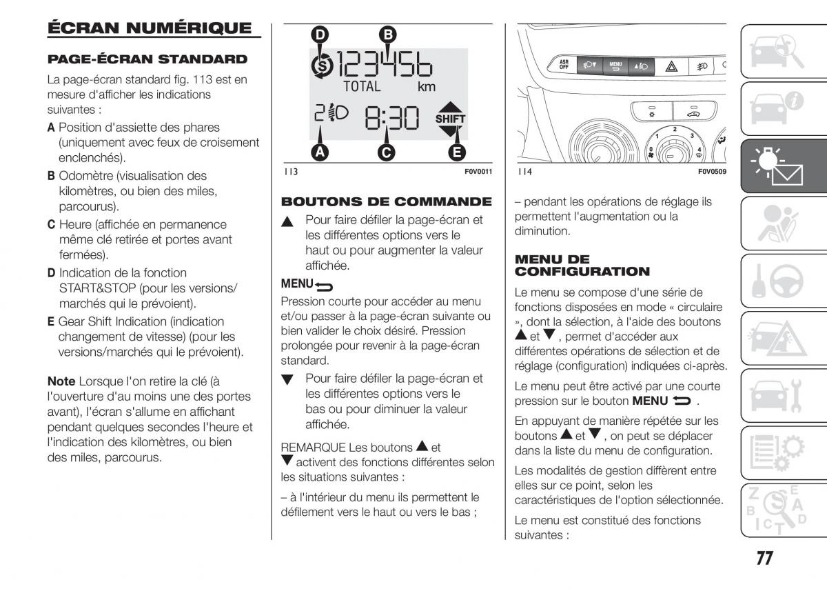 Fiat Doblo II 2 FL manuel du proprietaire / page 81