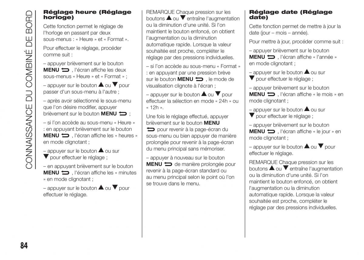 Fiat Doblo II 2 FL manuel du proprietaire / page 88