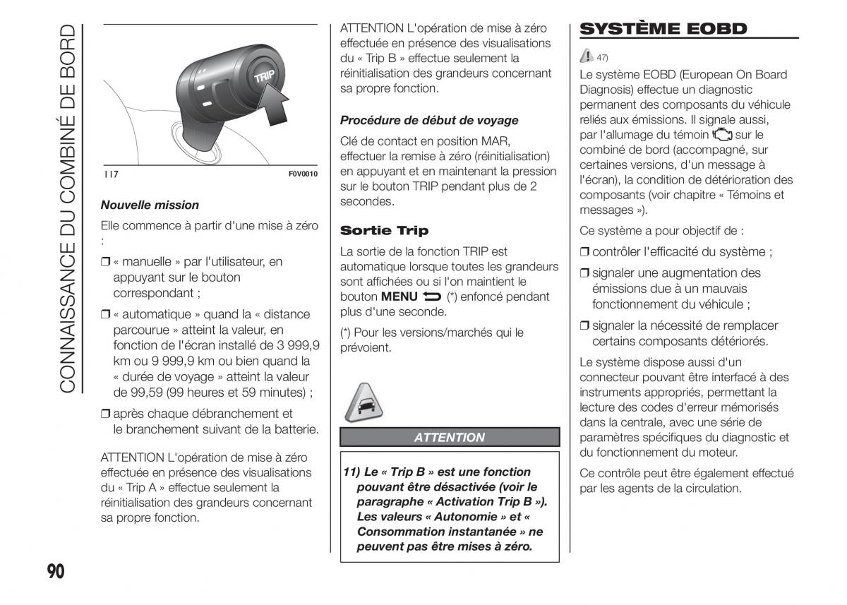 Fiat Doblo II 2 FL manuel du proprietaire / page 94