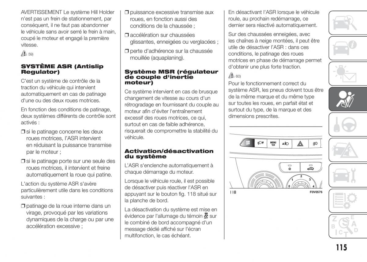 Fiat Doblo II 2 FL manuel du proprietaire / page 119