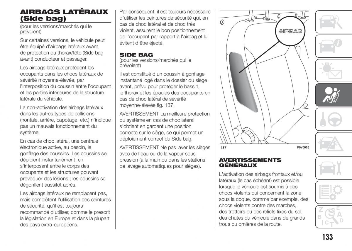 Fiat Doblo II 2 FL manuel du proprietaire / page 137