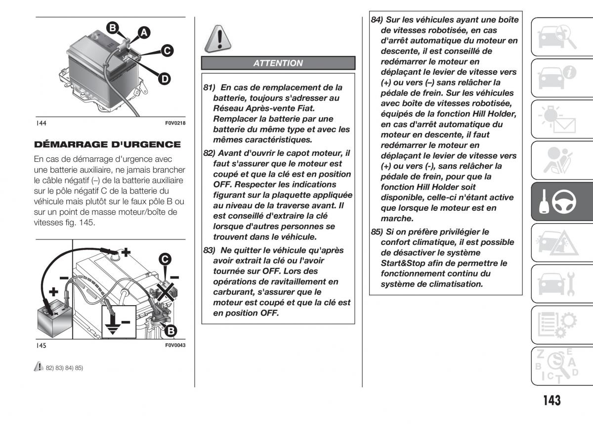 Fiat Doblo II 2 FL manuel du proprietaire / page 147