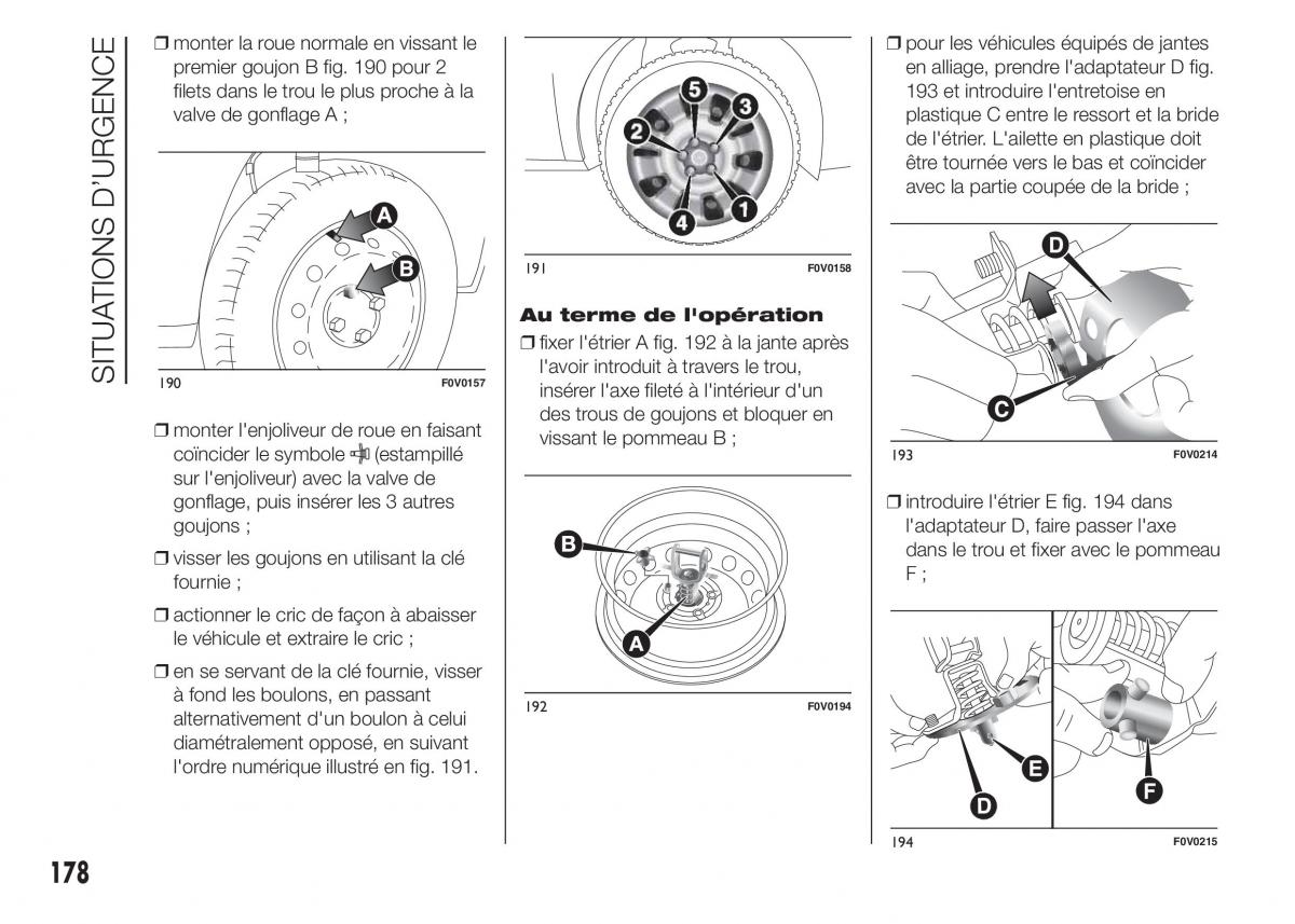 Fiat Doblo II 2 FL manuel du proprietaire / page 182