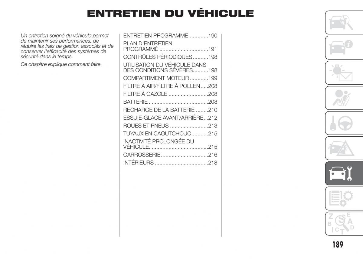 Fiat Doblo II 2 FL manuel du proprietaire / page 193