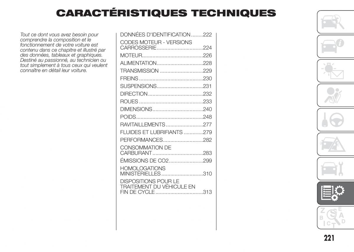 Fiat Doblo II 2 FL manuel du proprietaire / page 225