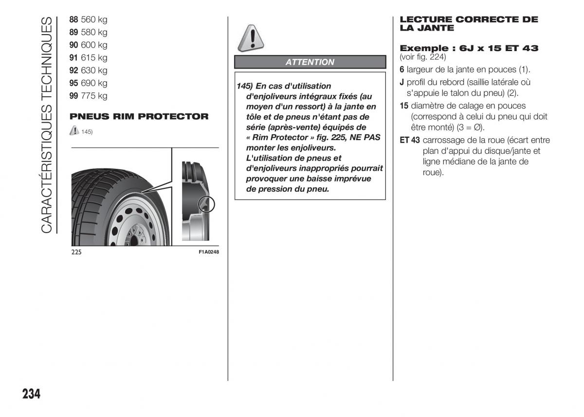 Fiat Doblo II 2 FL manuel du proprietaire / page 238